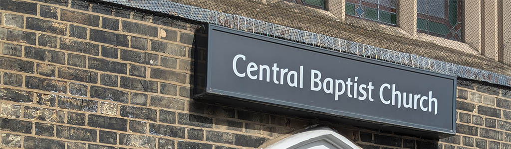 Central Baptist Church Sign