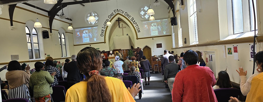 Church worship service